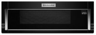 KitchenAid YKMLS311HBL 1000-Watt Low Profile Microwave Hood Combination in Black