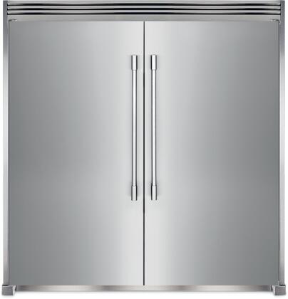 Frigidaire Professional All Fridge All Freezer with the 79" Tall Trimkit