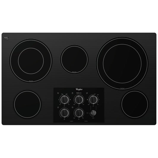 Whirlpool Gold 36-inch Electric Ceramic Glass Cooktop with Two Dual Radiant Elements