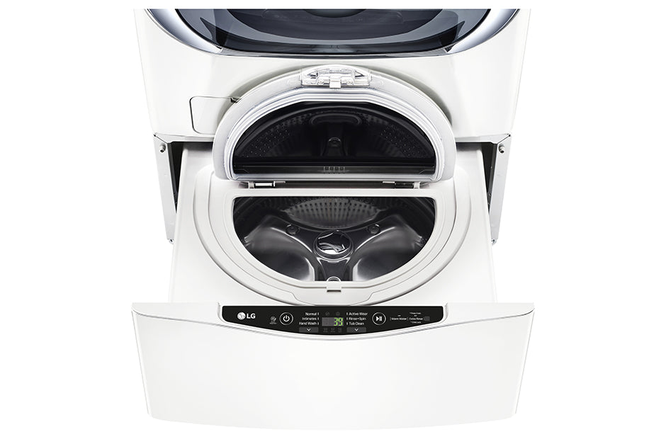 LG WD100CW 1.0 cu. ft. SideKick Pedestal Washer with TWINWash in White