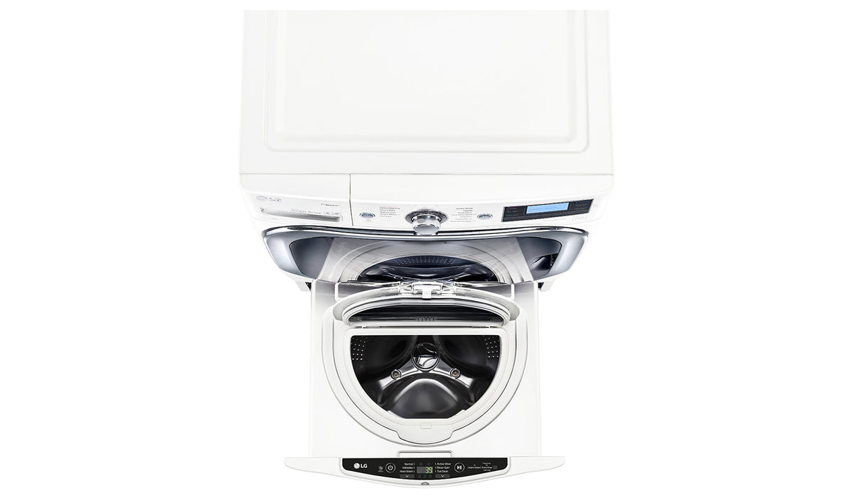 LG WD100CW 1.0 cu. ft. SideKick Pedestal Washer with TWINWash in White