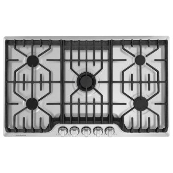 Frigidaire Professional FPGC3677RS 36'' Gas Cooktop with Griddle - Stainless Steel - Smudge Proof - Cooktop - Frigidaire Professional - Topchoice Electronics