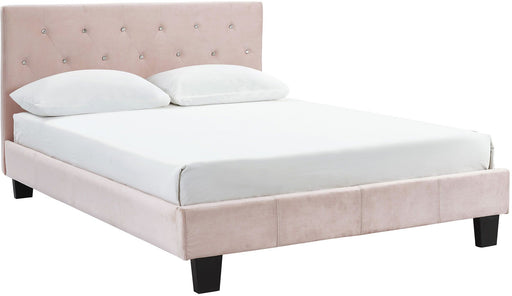 Inspire Jazelle 101-451D-BSH 54-Inch Platform Bed In Blush Pink
