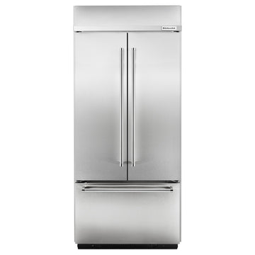 KitchenAid 20.8 Cu. Ft. 36" Width Built-In Stainless French Door Refrigerator