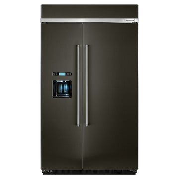 KitchenAid 29.5 cu. ft 48-Inch Width Built-In Side by Side Refrigerator with PrintShield Finish
