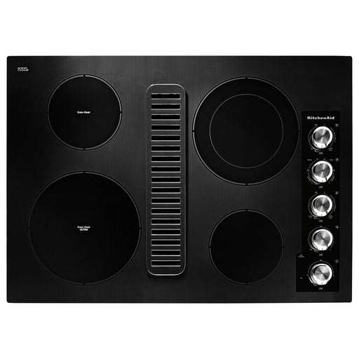 KitchenAid 30" Electric Downdraft Cooktop with 4 Elements