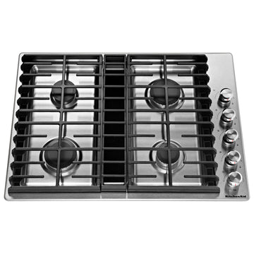 KitchenAid 30" 4 Burner Gas Downdraft Cooktop