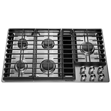 KitchenAid 36" 5 Burner Gas Downdraft Cooktop
