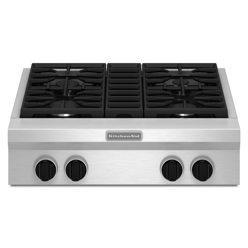 KitchenAid 30-Inch 4-Burner Gas Rangetop, Commercial-Style