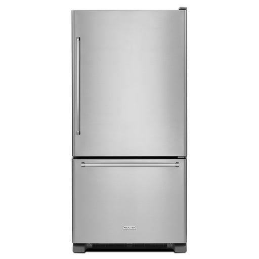 KitchenAid19 cu.ft. 30-Inch Width Full Depth Non Dispense Bottom Mount Refrigerator