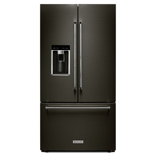KitchenAid 23.8 cu. ft. 36" Counter-Depth French Door Platinum Interior Refrigerator with PrintShield Finish
