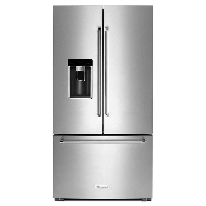 KitchenAid 23.8 cu. ft. 36" Counter-Depth French Door Platinum Interior Refrigerator