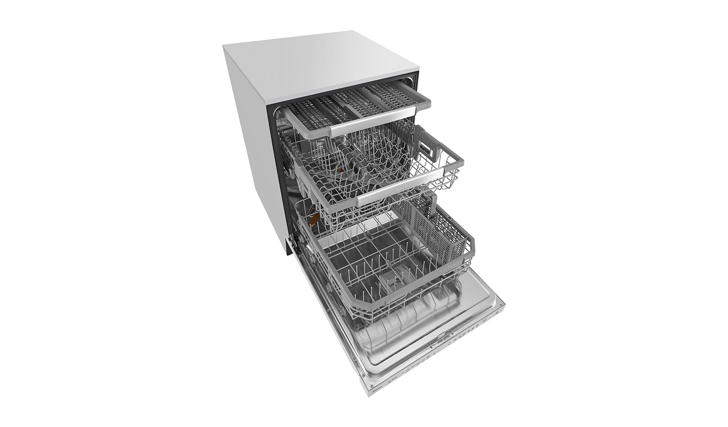 LG LDP6797ST 24-inch Top Control Dishwasher with Pocket Handle and EasyRack - ENERGY STAR® in Stainless Steel