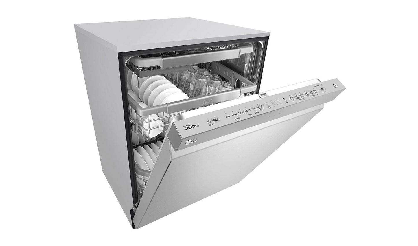 LG LDP6797ST 24-inch Top Control Dishwasher with Pocket Handle and EasyRack - ENERGY STAR® in Stainless Steel