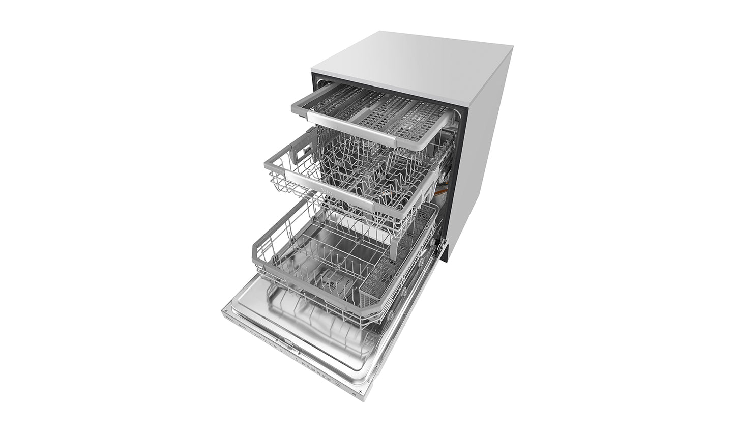 LG LDP6797ST 24-inch Top Control Dishwasher with Pocket Handle and EasyRack - ENERGY STAR® in Stainless Steel