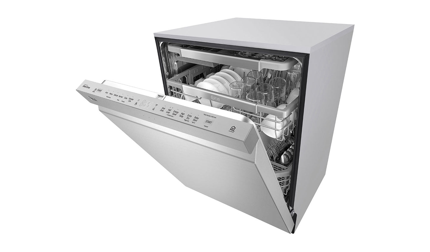 LG LDP6797ST 24-inch Top Control Dishwasher with Pocket Handle and EasyRack - ENERGY STAR® in Stainless Steel