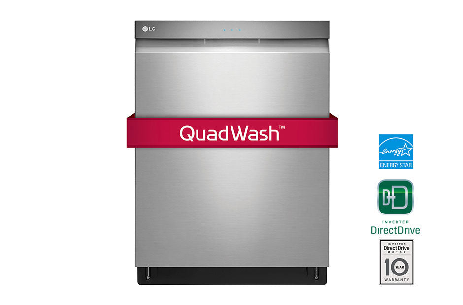 LG LDP6797ST 24-inch Top Control Dishwasher with Pocket Handle and EasyRack - ENERGY STAR® in Stainless Steel