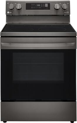 LG LREL6323D 6.3 cu. ft. Electric Convection Range in Black Stainless Steel