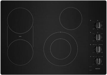 Maytag MEC8830HB 30 Inch Electric Cooktop With Reversible grill and Griddle in Black