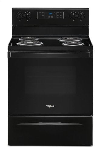 Whirlpool YWFC150M0JB 30" 4.8 Cu. Ft. Freestanding Electric Coil Top Range In Black