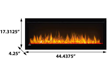Napoleon Alluravision 42-inch Slim Wall Mount Electric Fireplace - NEFL42CHS