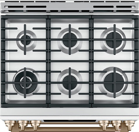 GE Cafe CCGS750P4MW2  Gas Double Oven Range In Matte White