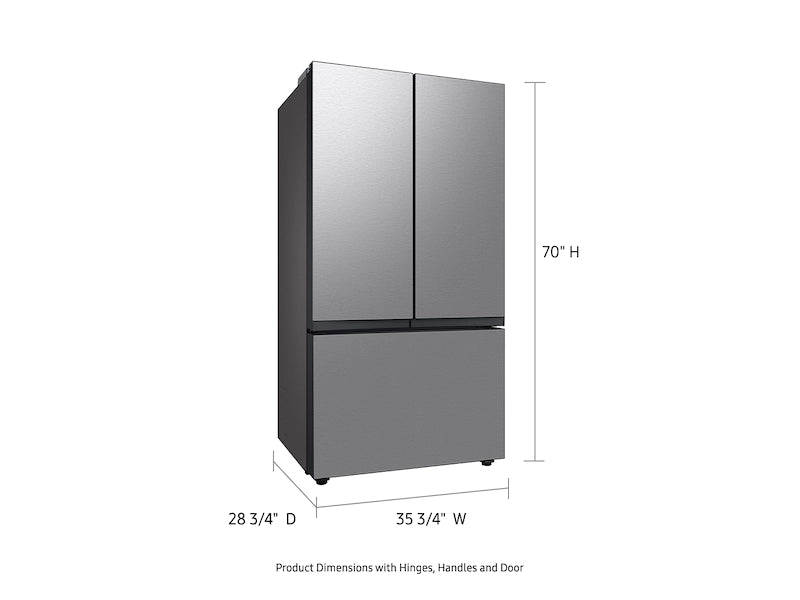 Samsung RF24BB6200QLAA Bespoke Counter Depth 3-Door French Door Refrigerator