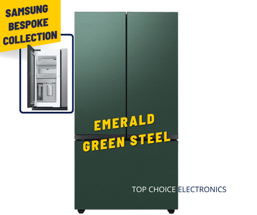 Samsung 36" BESPOKE Counter-Depth Refrigerator with Beverage Center - Emerald Green Steel