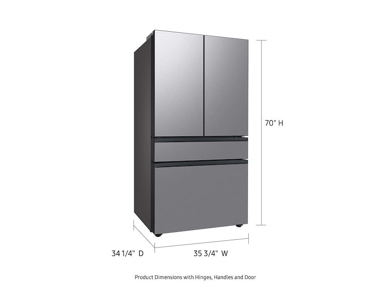 Samsung 36" 29 cu.ft. Bespoke 4 Door French Door Refrigerator RF29BB8600QLAA