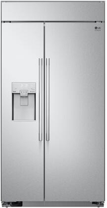 LG SRSXB2622S 26.5 cu.ft. Cabinet Depth 42" Built-in Side by Side Refrigeration In Stainless Steel