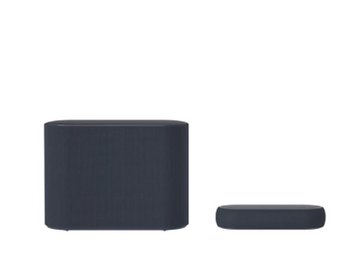 LG Eclair QP5 3.1.2ch Dolby Atmos Compact Sound Bar with Subwoofer In Black