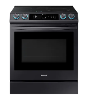Samsung NE63T8911SG/AC 6.3 cu.ft. Slide-in Induction Range with True Convection and Air Fry In Black Stainless Steel