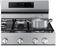 Samsung NX60A6711SS/AA 6.0 cu. ft. Smart Freestanding Gas Range with No-Preheat Air Fry, Convection+ & Stainless Cooktop in Stainless Steel