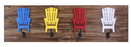 Splash MGH177 Wood Wall Decor-4 Adirondack Chair