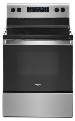 Whirlpool YWFE515S0JS 5.3 cu. ft. electric range with Frozen Bake™ technology In Stainless Steel