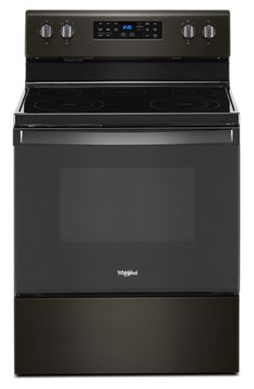 Whirlpool YWFE535S0JV 5.3 cu. ft. Electric Range with Self-Cleaning Oven in Black Stainless Steel