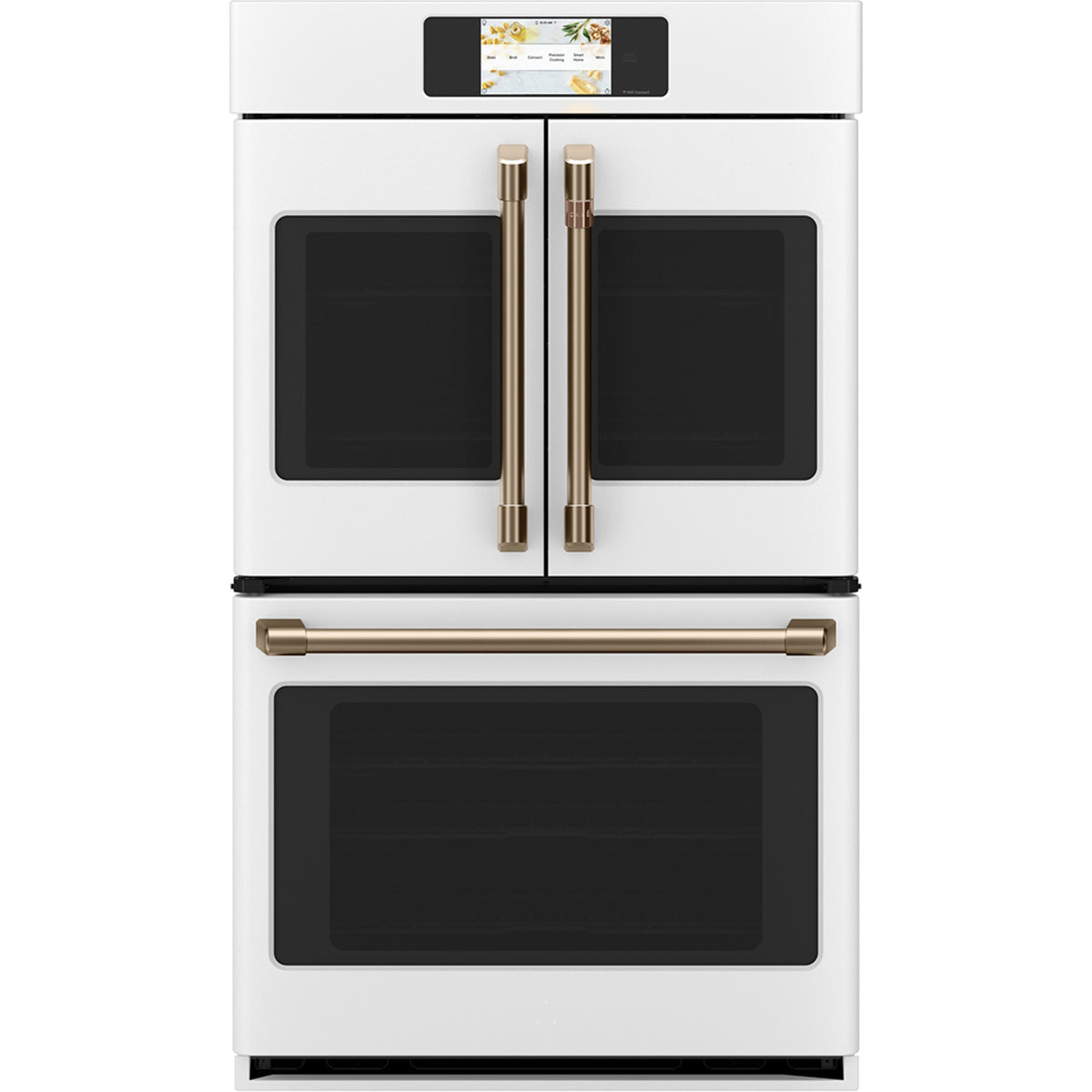 GE Café Matte White Kitchen Appliances Package with Built-in Appliances