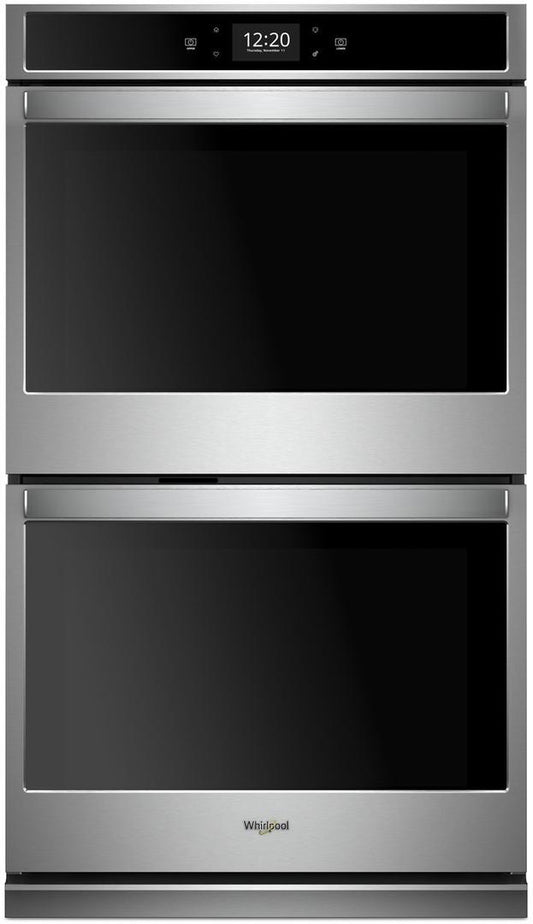 Whirlpool WOD97EC0HZ 10.0 Cu. Ft. Electric True Convection Double Wall Oven - Fingerprint Resistant Stainless Steel