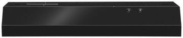 Whirlpool WVU17UC0JB 30" Range Hood with Full-Width Grease Filters in Black