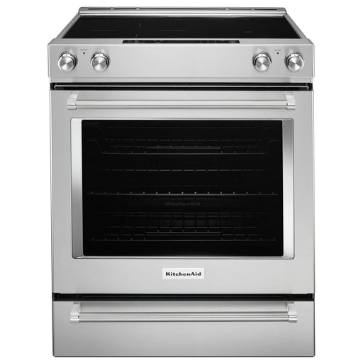 KitchenAid 30-Inch 5-Element Electric Convection Slide-In Range with Baking Drawer