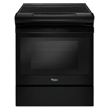 Whirlpool 4.8 cu. ft. guided Electric Front Control Range with the easy-wipe ceramic glass cooktop