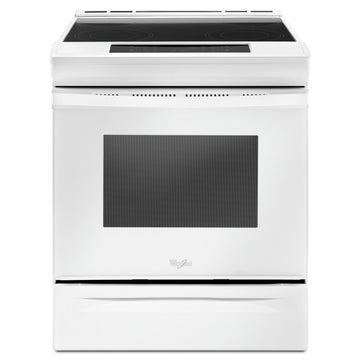 Whirlpool 4.8 cu. ft. guided Electric Front Control Range with the easy-wipe ceramic glass cooktop