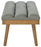 Inspire Paolo 401-691GY/WGY Bench In Grey/Washed Grey Leg