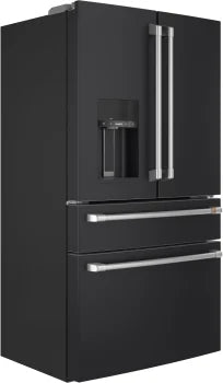 GE Cafe CXE22DP3PD1 22.3 cu. ft. Smart Four-Door French Door Refrigerator in Black Stainless Steel