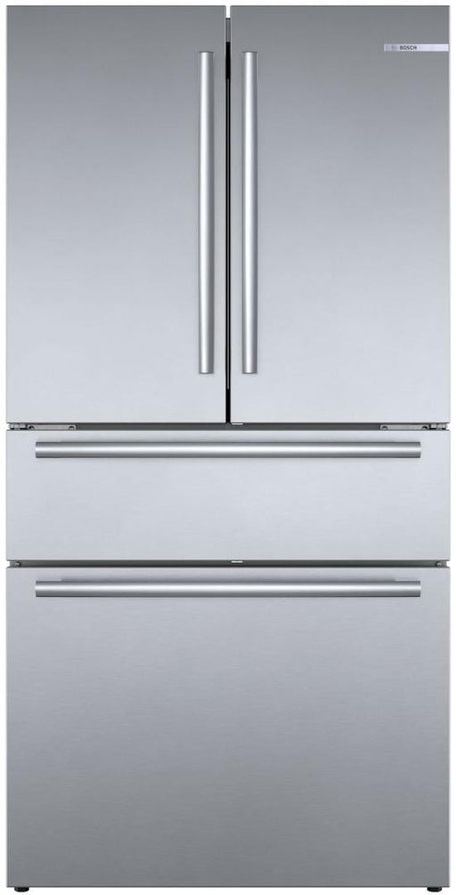 BOSCH B36CL80SNS - 800 Series 36 Inch Counter Depth French Door Smart Refrigerator In Stainless Steel