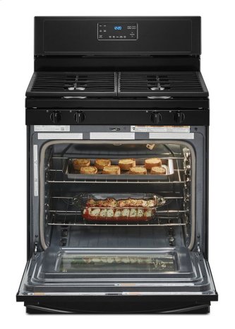 Whirlpool WFG515S0JB 5.0 cu. ft. Gas Range with Self-Cleaning Convection Oven in Black