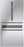 BOSCH B36CL81ENG 800 Series 36 Inch Freestanding 4 French Door Smart Refrigerator In Glass over Stainless Steel