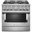 KitchenAid KFDC506JSS 36'' Smart Commercial-Style Dual Fuel Range with 6 Burners in Stainless Steel