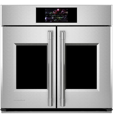 Monogram ZTSX1FPSNSS 30" Smart French-Door Electric Convection Single Wall Oven Statement Collection in Stainless Steel