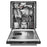 KitchenAid KDPM804KBS 44 dBA Dishwasher With FreeFlex Third Rack And LED Interior Lighting In Black